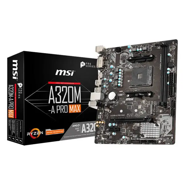 MSI A320M-A PRO MAX Carte Mère pc gamer prix maroc