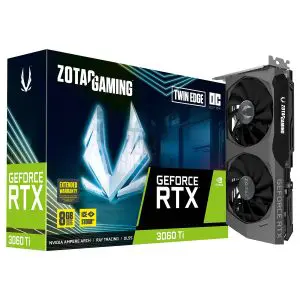 ZOTAC GeForce RTX 3060 Ti Twin Edge OC LHR carte graphique pc gamer prix maroc