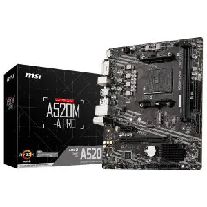 MSI A520M-A PRO Carte Mère pc gamer prix maroc