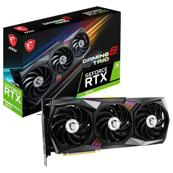 MSI GeForce RTX 3070 GAMING Z TRIO 8G LHR carte graphique pc gamer prix maroc