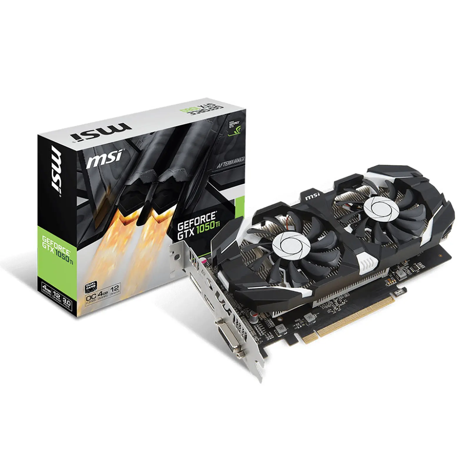MSI GeForce GTX 1050 TI 4GT OC Pc gamer maroc Composants.ma