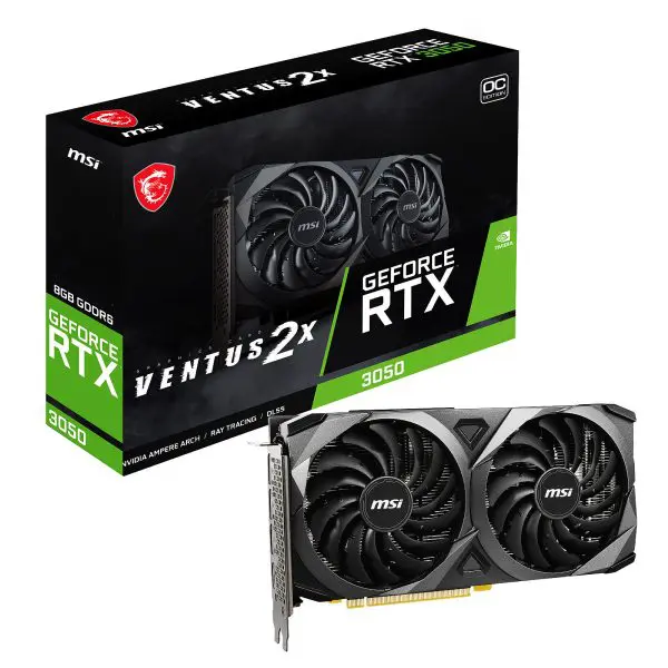 MSI GeForce RTX 3050 VENTUS 2X 8G OC LHR