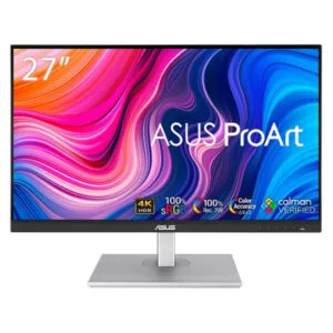 Image d’un écran ASUS ProArt PA279CV 27" 4K UHD avec dalle IPS et connectivité USB-C