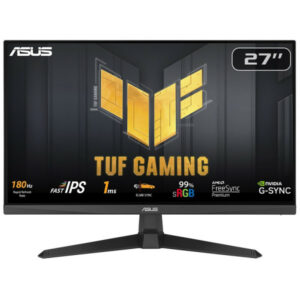 Moniteur gaming ASUS TUF Gaming VG279Q3A 27 pouces IPS Full HD avec 180Hz, compatible FreeSync Premium et G-SYNC.