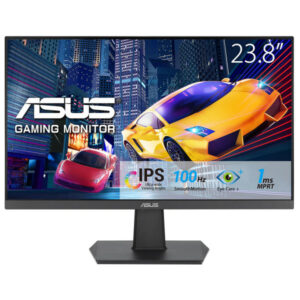 Moniteur ASUS VA24EHF 23,8 pouces avec dalle IPS Full HD et design noir élégant