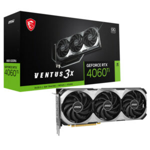 Carte graphique MSI RTX 4060 Ti VENTUS 3X OC 8GB pour gaming avec DLSS 3 et ray tracing