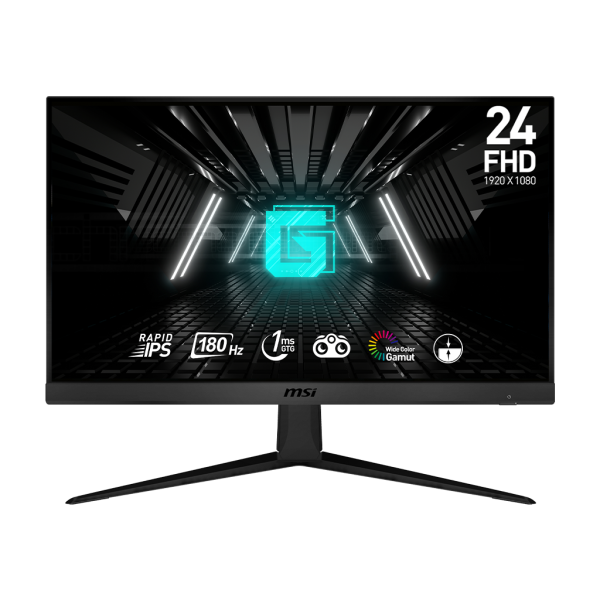 Moniteur MSI Optix G2412F IPS affichant des graphismes de jeu éclatants avec la technologie Adaptive Sync