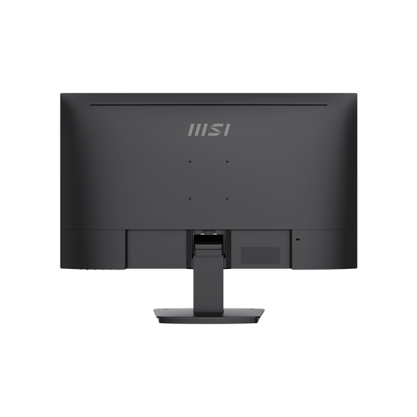 Vue latérale du moniteur MSI PRO MP273U avec ports HDMI et DisplayPort
