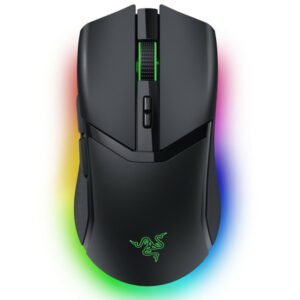 Souris gaming sans fil Razer Cobra Pro avec capteur optique 30000 dpi, 8 boutons programmables et rétro-éclairage RGB.