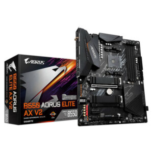 Carte mère Gigabyte B550 AORUS ELITE AX V2, socket AM4 AMD, disponible sur composants.ma