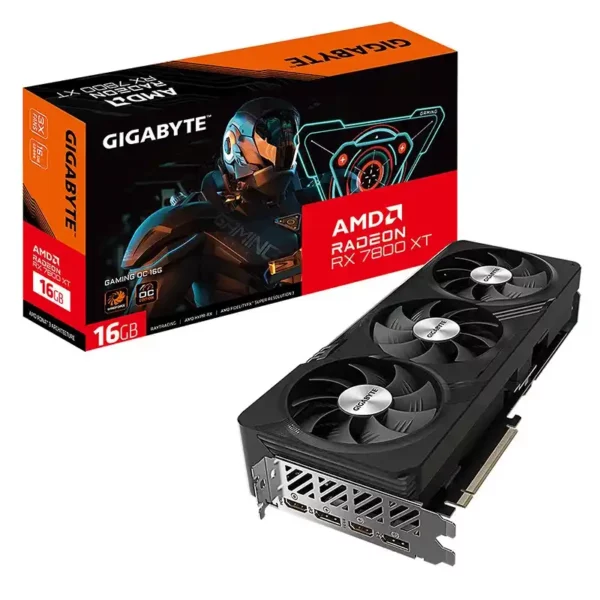 Gigabyte Radeon RX 7800 XT GAMING OC - Carte graphique 16GB RDNA 3 pour gaming 1440p disponible au Maroc sur composants.ma