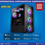 PC GAMER AMD RYZEN 5 5600   Connect FORST RGB   MSI A520M-A PRO   Lexar Thor 16Go DDR4 3600Mhz (White)   GTX 1650 4GB ZOTAC   nvme 256GB NVME   750W BAJEAL 80+ BRONZE   CASE BAJEAL 4 FAN RGB   12mois