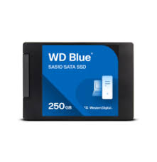 Western Digital Disque SSD SATA WD Blue SA510 au format 2,5"/7 mm (boîtier) - 250 Go