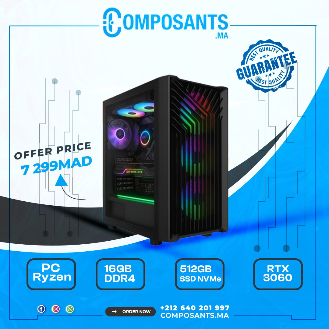 PC Gamer UltraPC Ryzen 5 5600X/16GB/512GB SSD/RTX3060 12GB