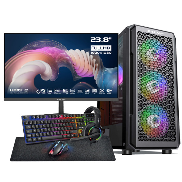 SETUP Gamer Essential R5 5600 RX6650XT + XGC-120 + X24G14IFF 144Hz