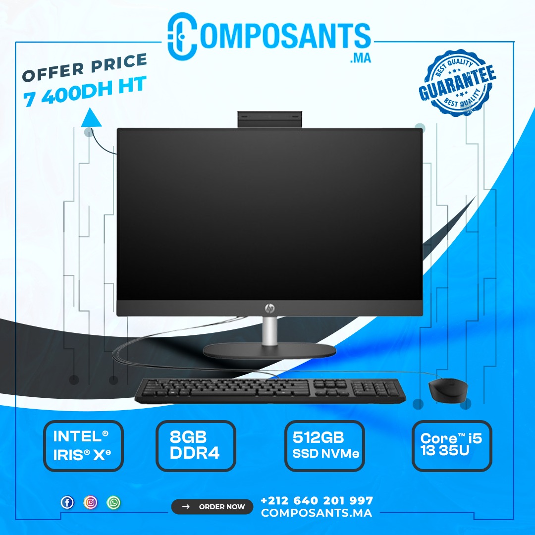 Ordinateur AIO Hp 885M8EA ProOne 240 G10 I5-1335U