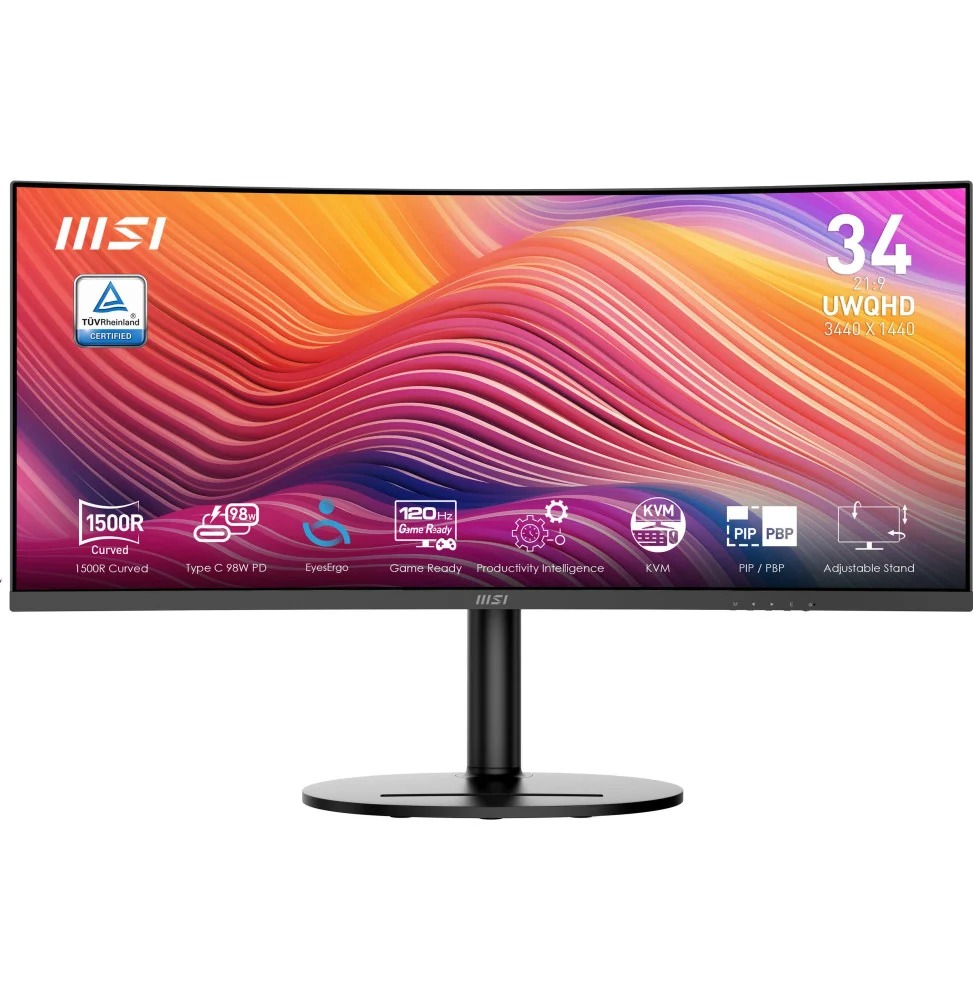 Écran incurvé 34" UWQHD MSI MD342CQP (9S6-3PC59H-027)